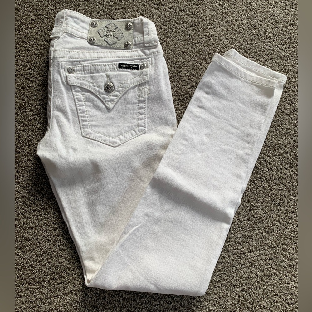 Miss Me White Jeans